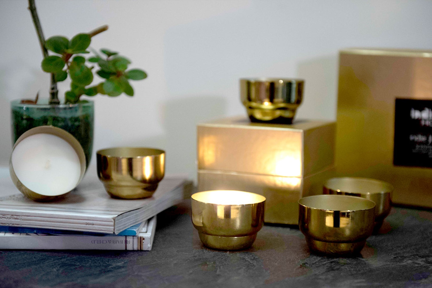 Indie Jasmine, Set of 6 (Scented Candles)